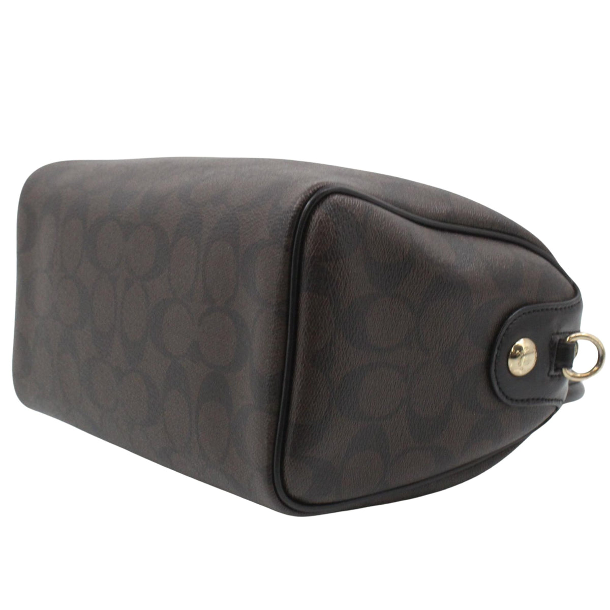 Coach Mini Bennett Satchel Signature – Bolso pequeño marrón y negro con bandolera