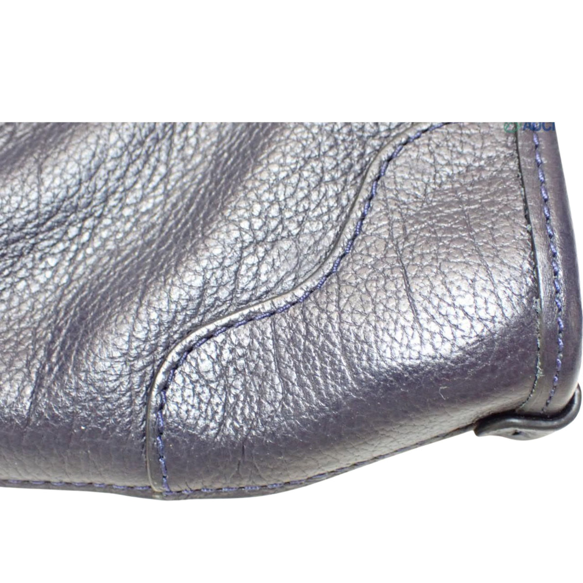 Coach New York – Bolso bandolera de piel azul marino con cadena