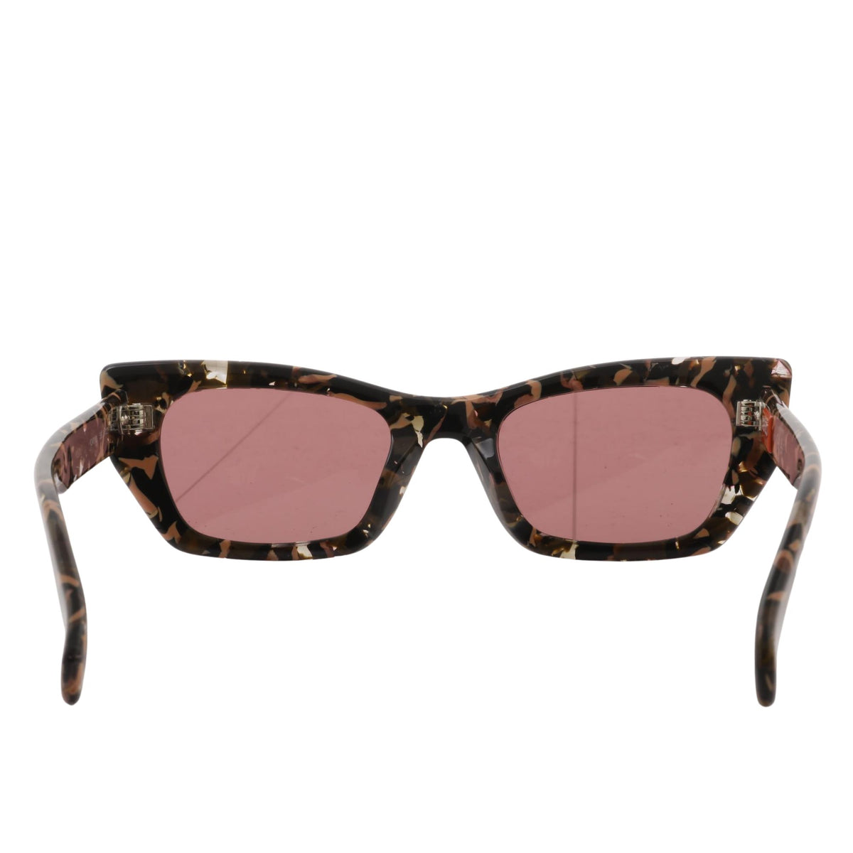 KENZO KZ40162I – Gafas de sol Cat Eye Havana/Bordeaux con lentes rosadas