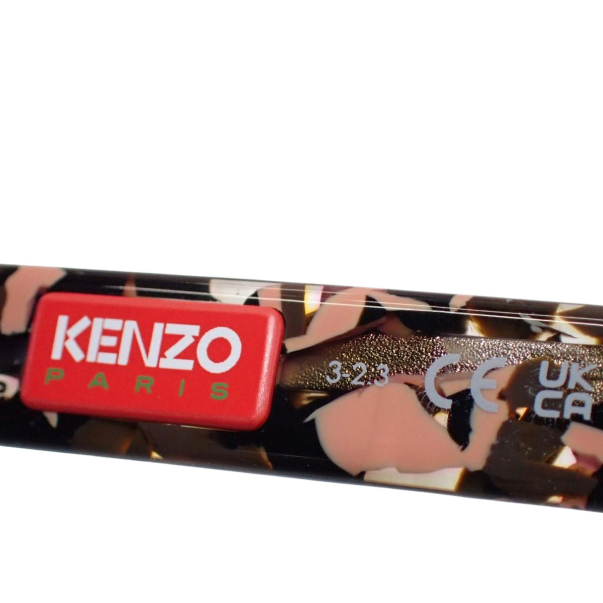 KENZO KZ40162I – Gafas de sol Cat Eye Havana/Bordeaux con lentes rosadas