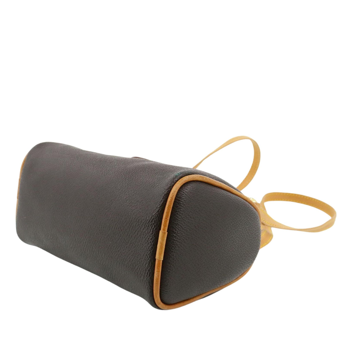 Hunting World Sporting World – Mini bolso bowling marrón con piel natural y bandolera