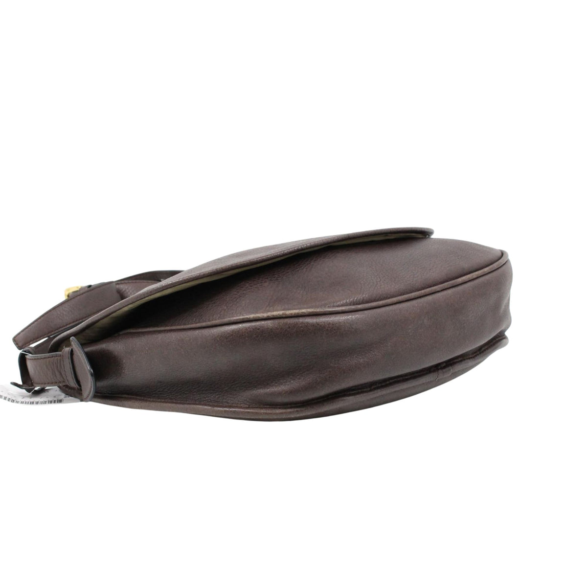 Loewe Madrid 1846 – Bolso bandolera de piel marrón chocolate con solapa y logotipo grabado