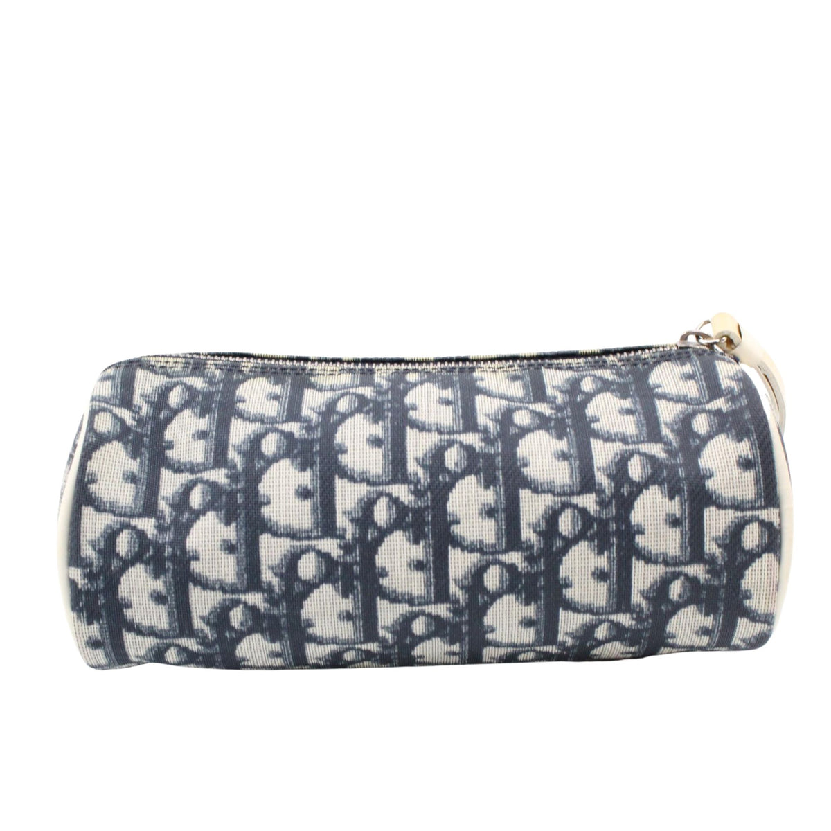 Christian Dior Trotter nº 2 Vintage – Neceser de mano azul marino y blanco