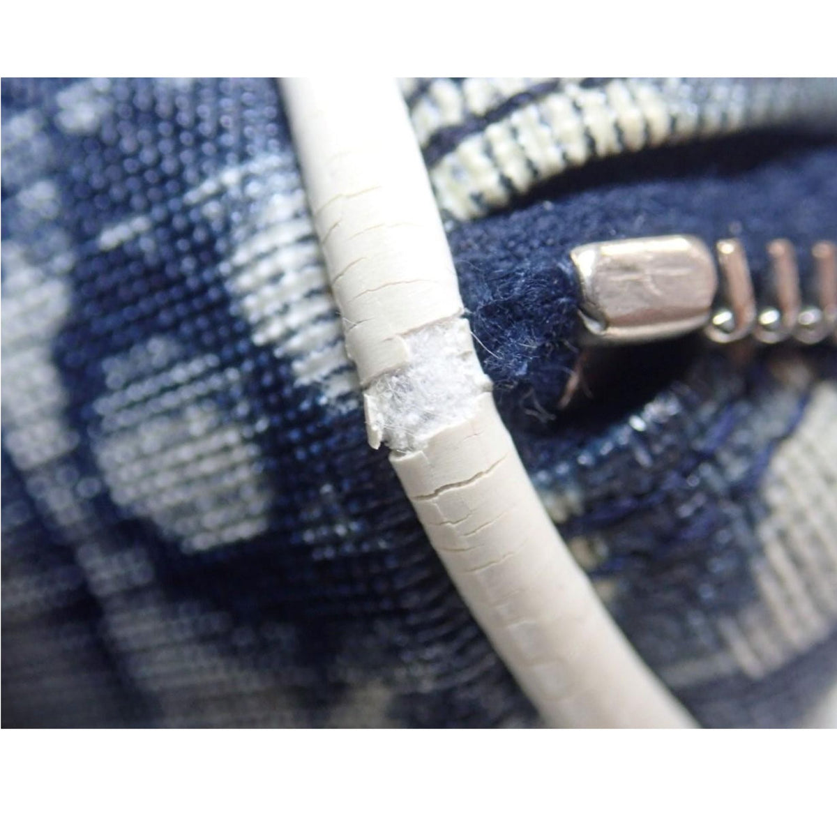 Christian Dior Trotter nº 2 Vintage – Neceser de mano azul marino y blanco