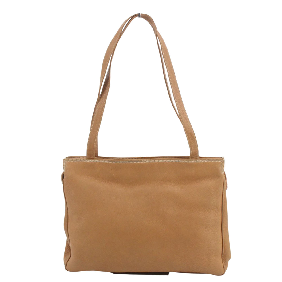 Loewe Vintage – Bolso de hombro de piel camel con anagrama grabado