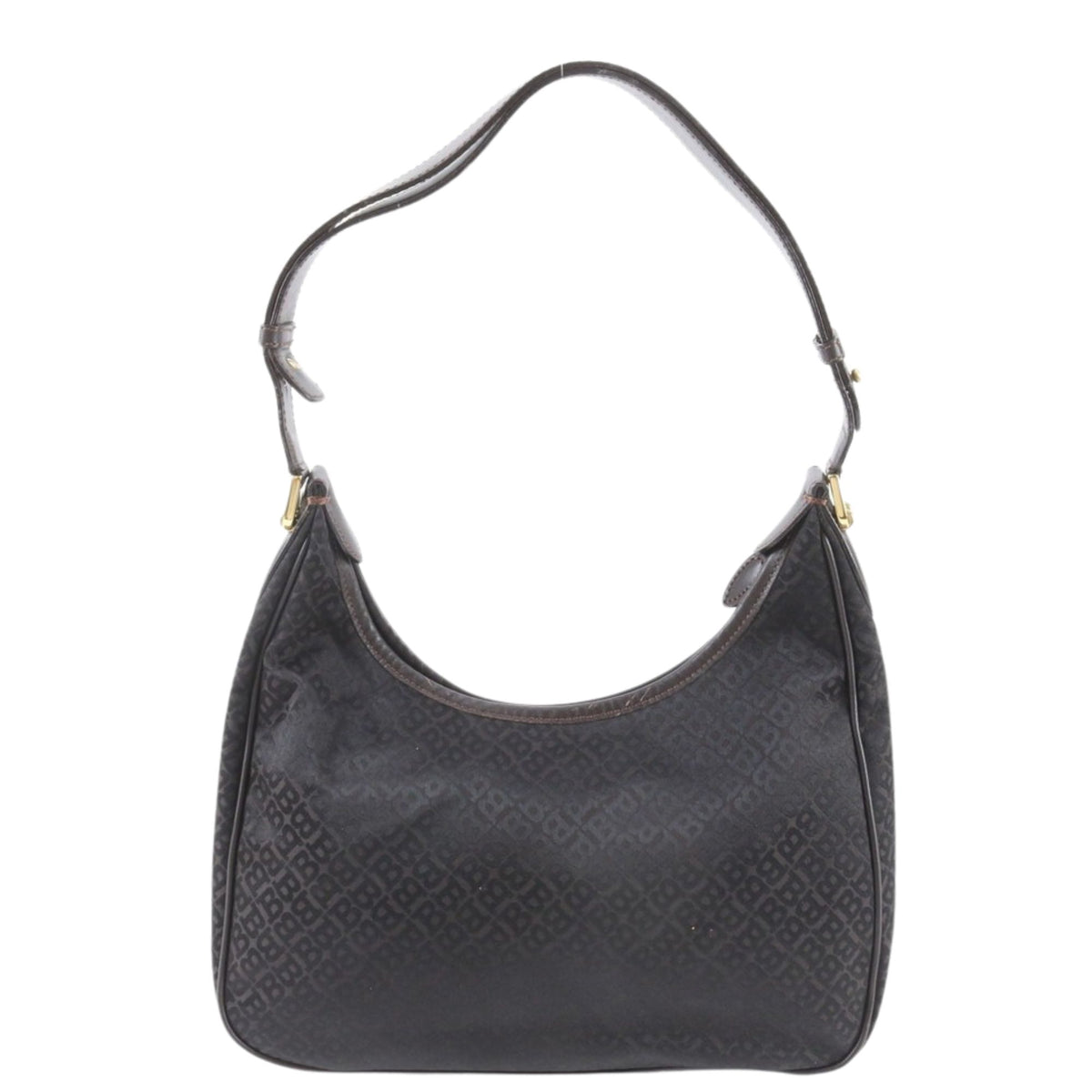 Bally Vintage – Bolso de hombro con monograma en tonos marrón oscuro