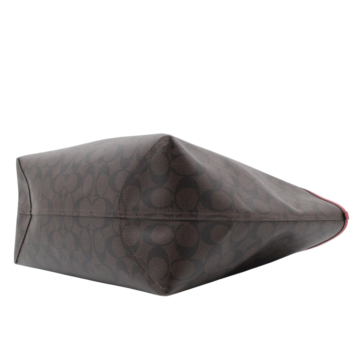 Coach City Tote Signature Reversible – Bolso shopper marrón y rojo