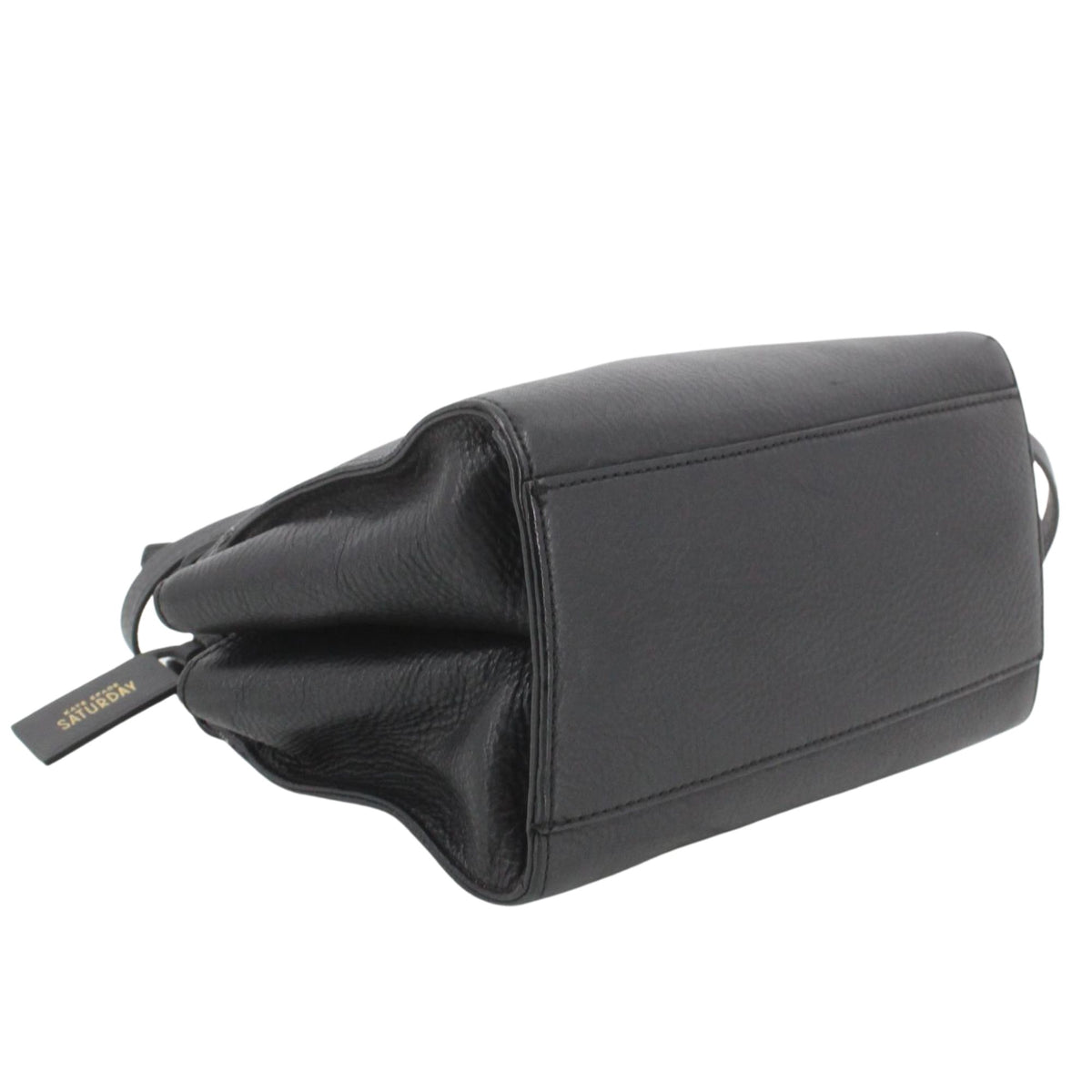 Kate Spade Saturday – Bolso de piel negra granulada con asas y bandolera