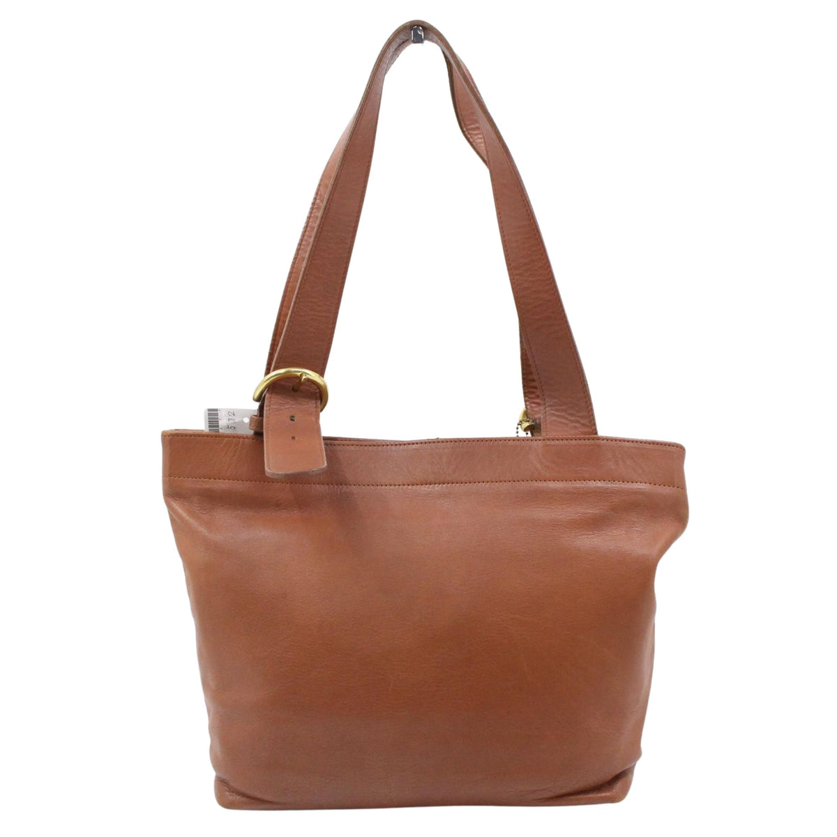 Coach Vintage 1996 – Bolso de hombro de piel marrón coñac con herrajes dorados
