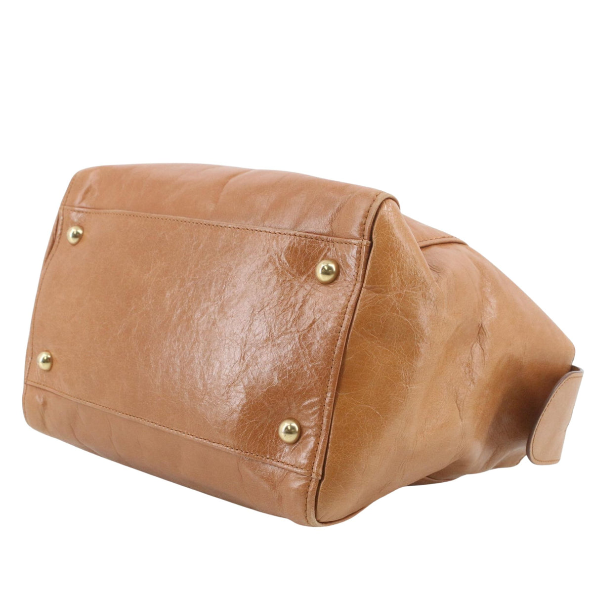 See by Chloé – Bolso de piel camel con herrajes dorados y bandolera