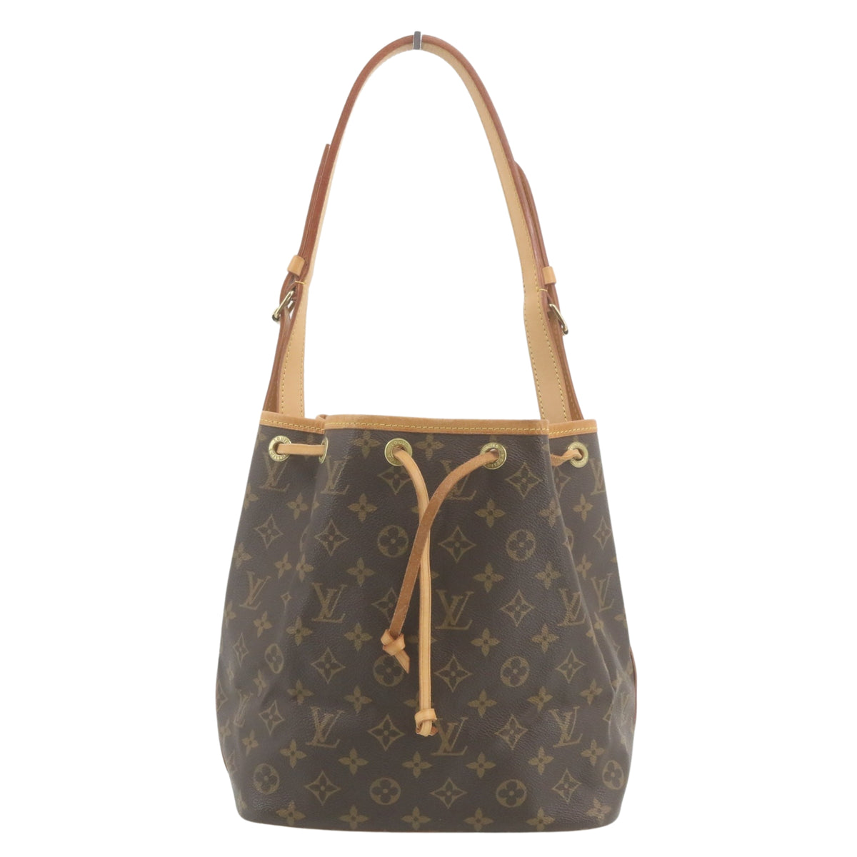 Louis Vuitton Petit Noé Monogram Vintage – Bolso de Hombro de Lona y Piel Natural