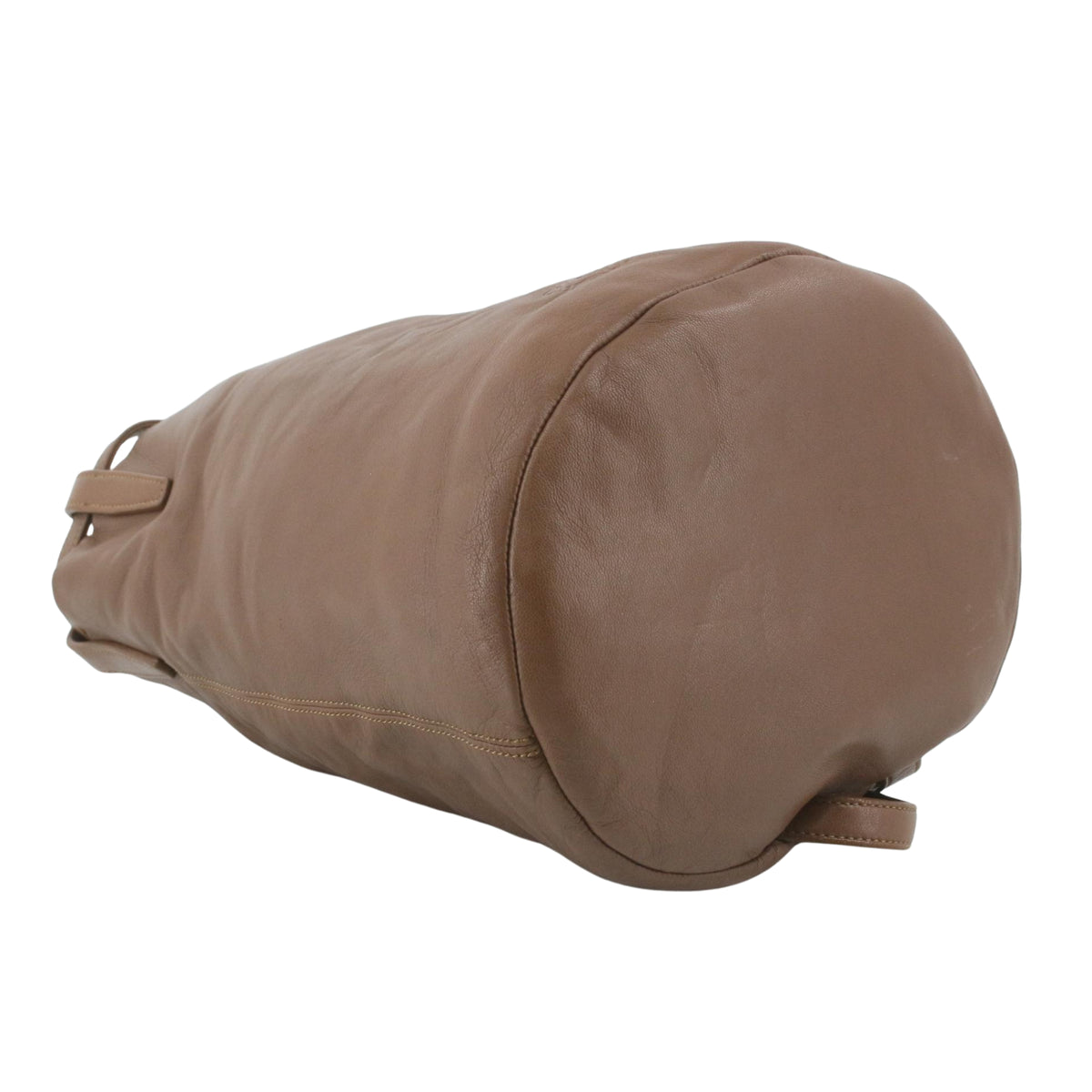 Loewe Vintage – Mochila de piel marrón camel con anagrama grabado
