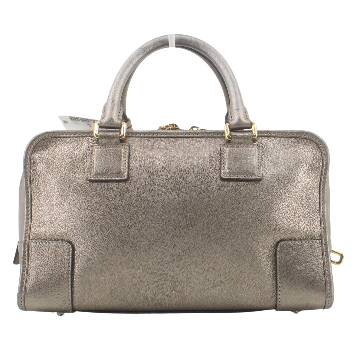 Loewe Amazona 28 Vintage de Piel Metalizada Bronce con Anagrama