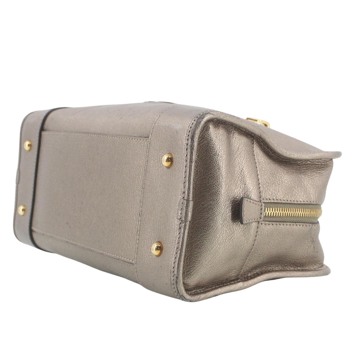 Loewe Amazona 28 Vintage de Piel Metalizada Bronce con Anagrama