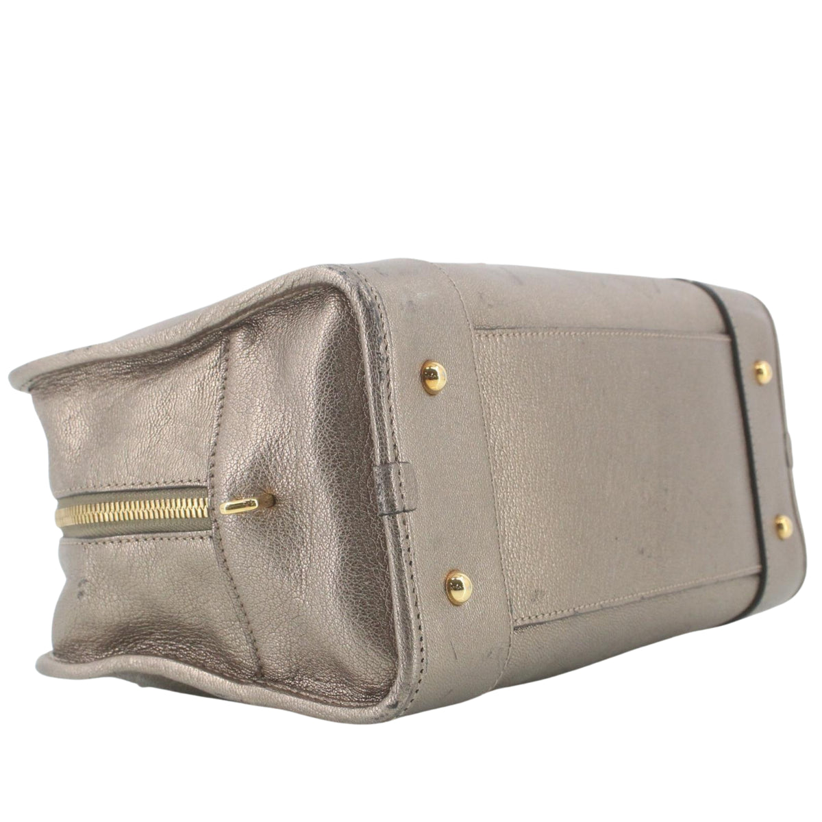 Loewe Amazona 28 Vintage de Piel Metalizada Bronce con Anagrama