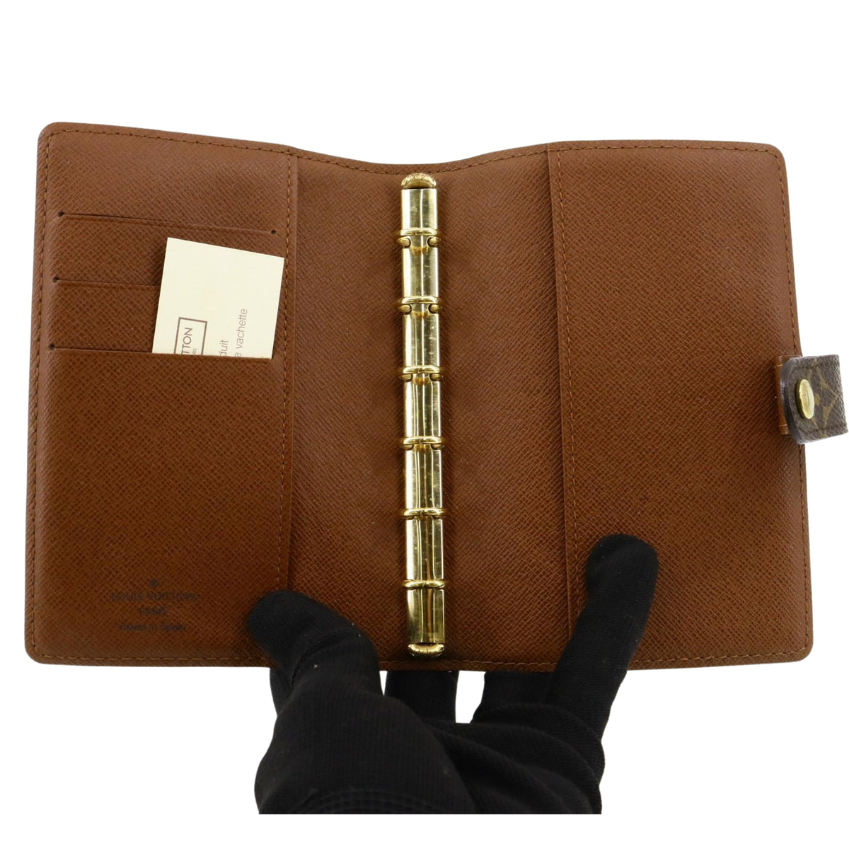 Louis Vuitton Agenda PM Monogram Vintage – Agenda de Anillas en Canvas y Piel Marrón