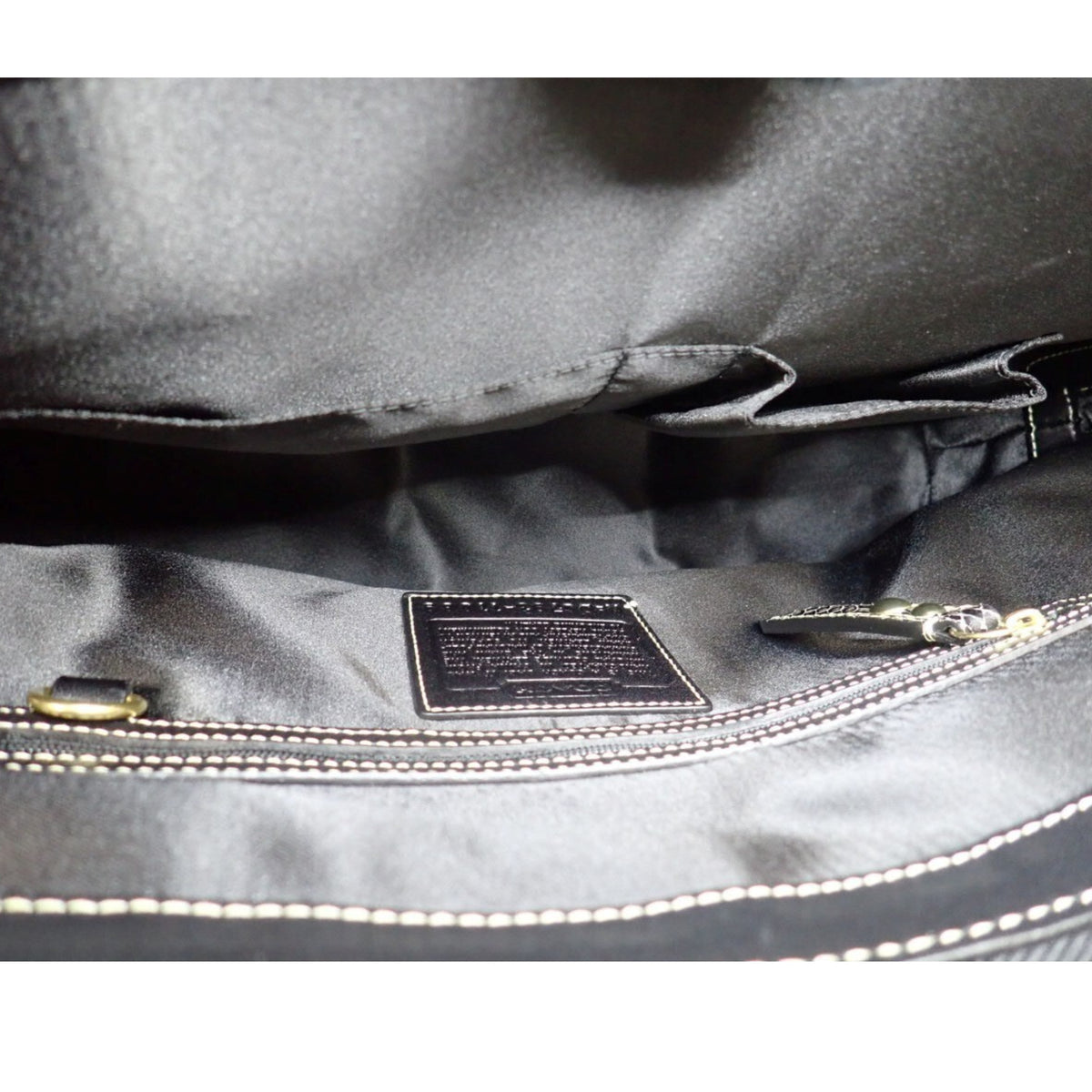 Coach Legacy Satchel Vintage – Bolso de Piel Estampado Pitón Marrón