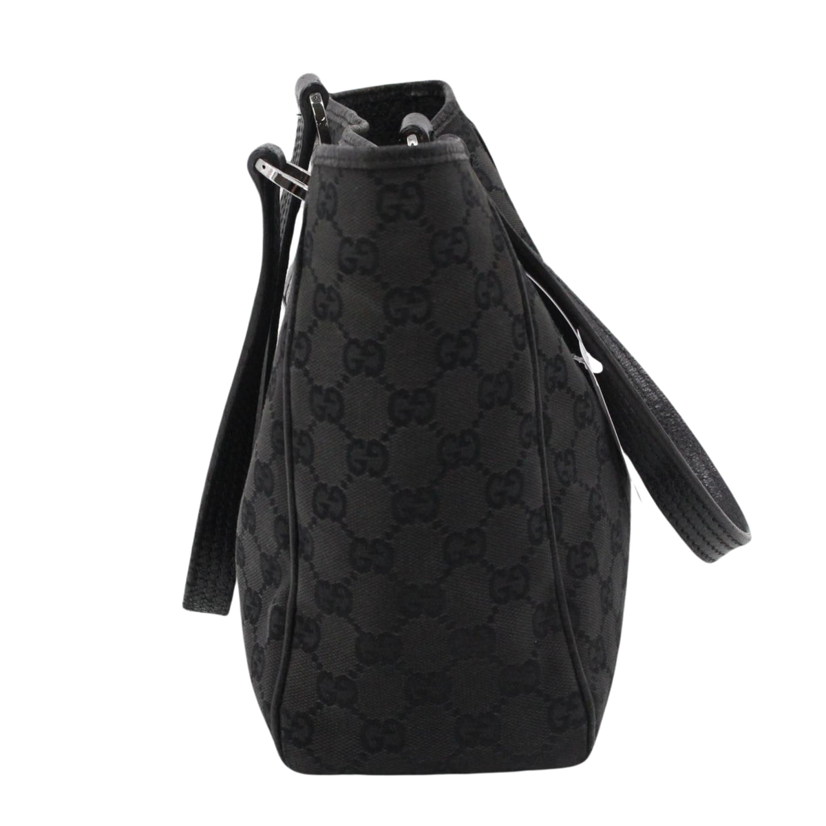 Gucci Vintage Tote GG Canvas Negro – Bolso de Hombro