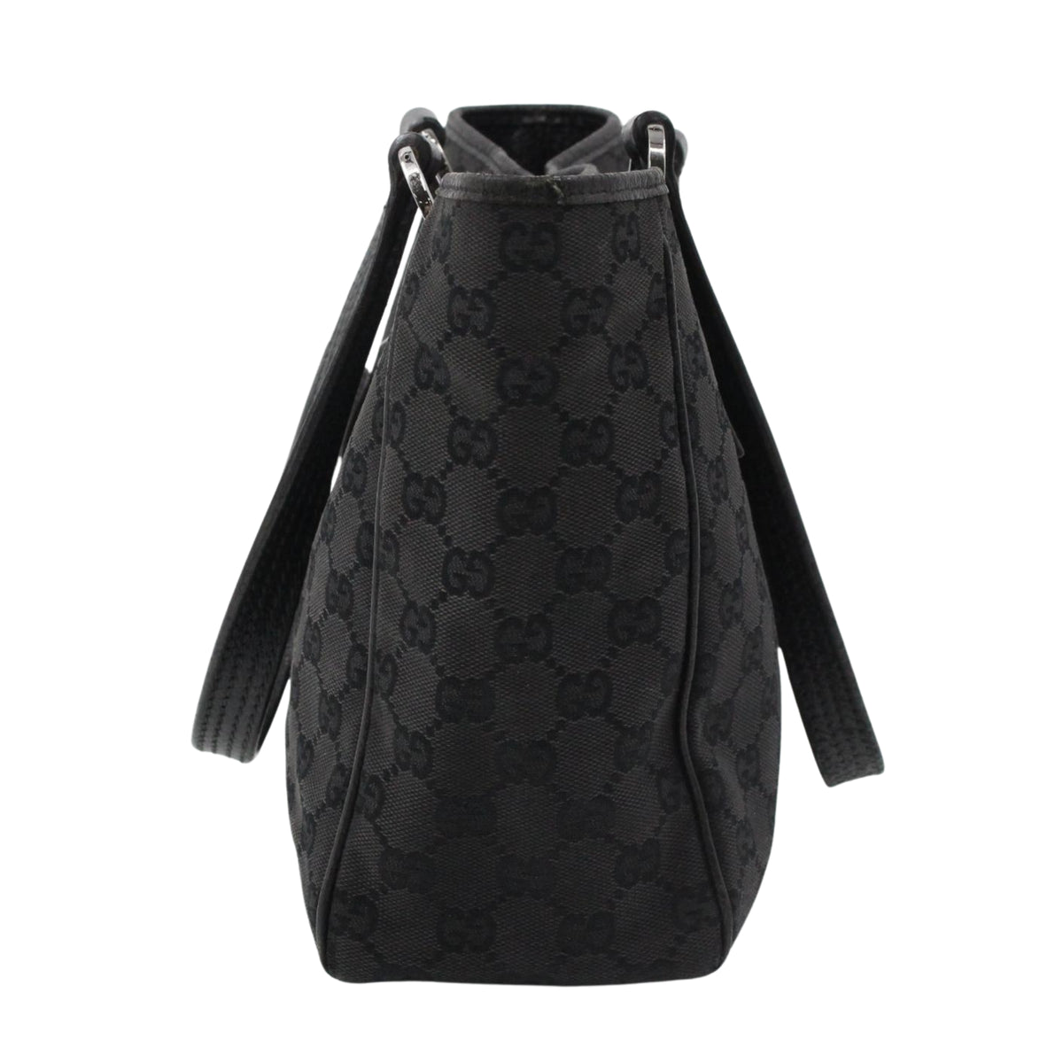 Gucci Vintage Tote GG Canvas Negro – Bolso de Hombro