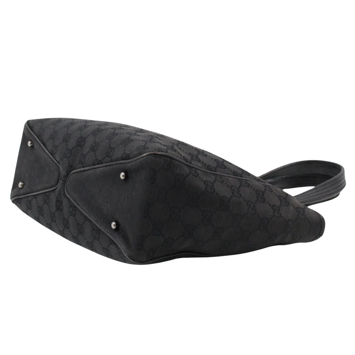 Gucci Vintage Tote GG Canvas Negro – Bolso de Hombro