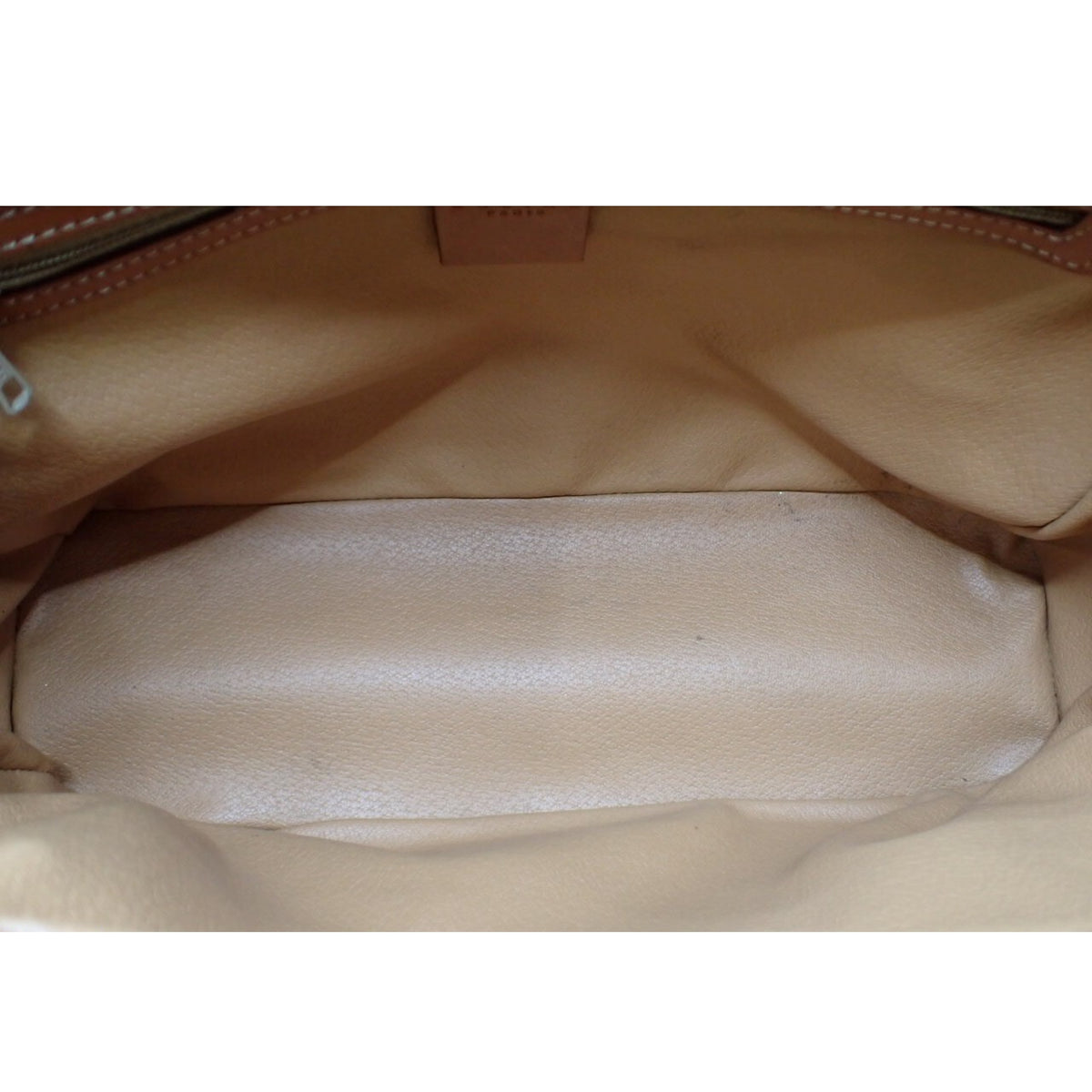 Céline Vintage Macadam – Bolso Bowling de Mano Marrón y Piel Camel