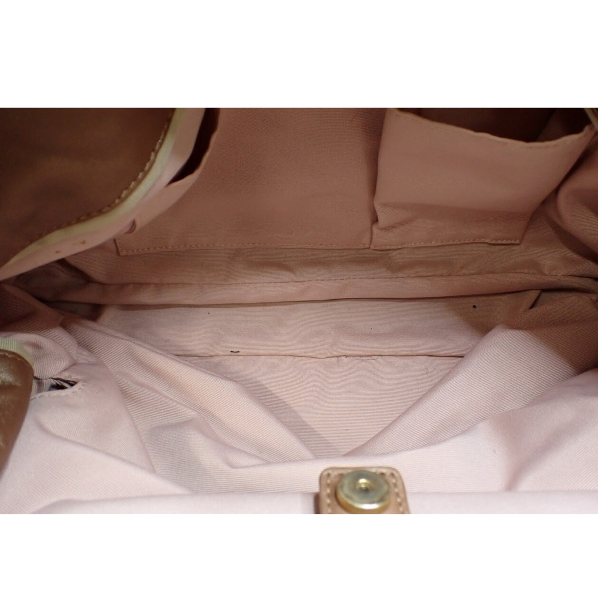 Coach Vintage – Bolso de Hombro de Piel Marrón Taupe con Asa Fruncida
