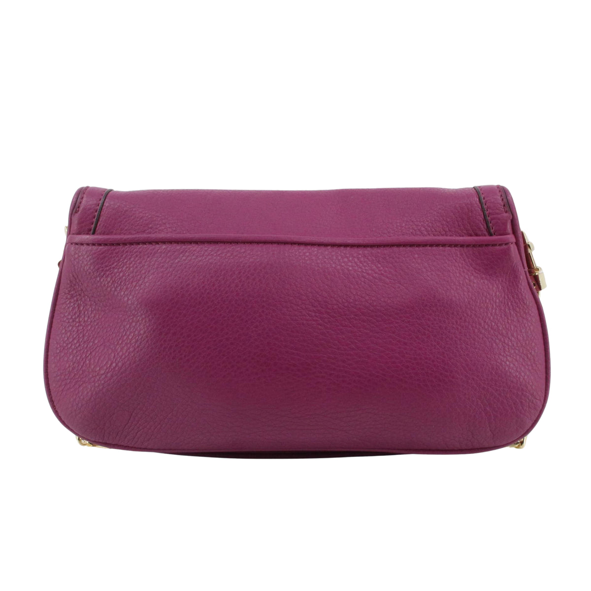 Tory Burch Bolso de Hombro de Piel Fucsia con Logo Dorado y Cadena – Vintage