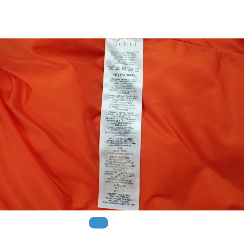 Chaqueta Plumífero adidas x Gucci Naranja – Edición Limitada 2022 – Talla L – XL (España)